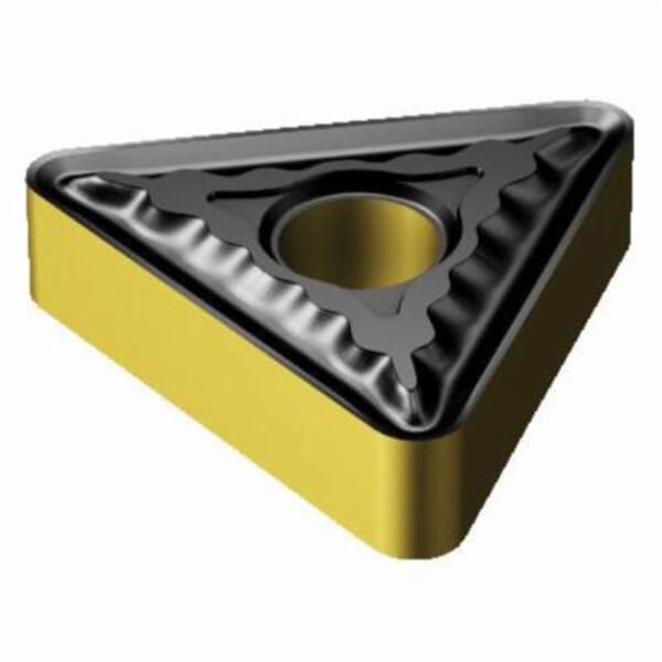 Sandvik Coromant 6612793 T-Max P Basic Shape Turning Insert, ANSI Code: TNMG 221-QM 4315, TNMG Insert, Material Grade: K, P, 221 Insert, Triangular Shape, 11 Seat, Negative Rake, Neutral Cutting, For Use On Cast Iron and Steel, Carbide