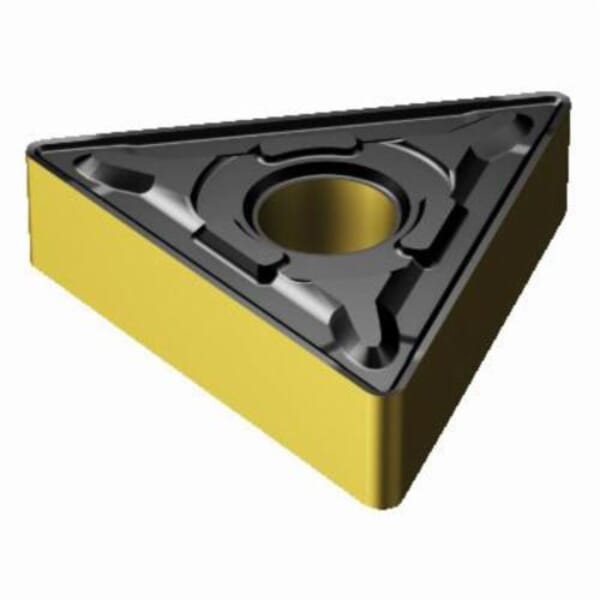 Sandvik Coromant 6613007 T-Max P Basic Shape Turning Insert, ANSI Code: TNMG 333-PR 4315, TNMG Insert, Material Grade: K, P, 333 Insert, Triangular Shape, 16 Seat, Negative Rake, Neutral Cutting, For Use On Cast Iron and Steel, Carbide