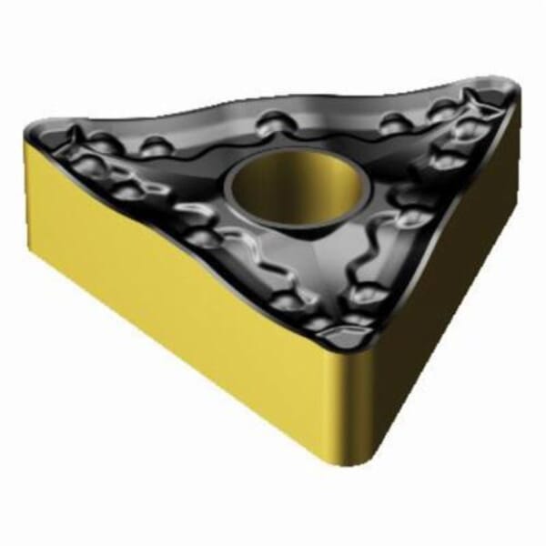 Sandvik Coromant 6532450 T-Max P Turning Insert, ANSI Code: TNMM 432-PR 4325, TNMM Insert, Material Grade: K, P, 432 Insert, Triangular Shape, 22 Seat, Negative Rake, Neutral Cutting, For Use On Cast Iron and Steel, Carbide, Manufacturers Grade: 4325