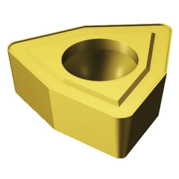 Sandvik Coromant 5756137 Coromant U Drilling Insert, ANSI Code: WCMX 06 T3 08-58 235, Trigon Shape, Material Grade: M, P, 06T308 Insert, WCMX-58 (DT) Insert, 0.1562 in THK, 3/8 in Inscribed Circle, For Use On Steel and Stainless Steel, Medium Feed