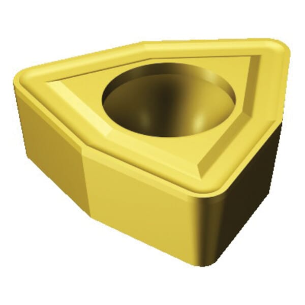 Sandvik Coromant 5756110 Coromant U Drilling Insert, ANSI Code: WCMX 05 03 08-56 235, Trigon Shape, Material Grade: M, P, 050308 Insert, WCMX-56 Insert, 1/8 in THK, 5/16 in Inscribed Circle, For Use On Steel and Stainless Steel, Medium Feed