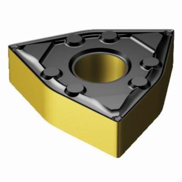 Sandvik Coromant 6612973 T-Max P Turning Insert, ANSI Code: WNMG 431-WF 4315, WNMG Insert, Material Grade: K, P, 431 Insert, Trigon Shape, 08 Seat, Negative Rake, Neutral Cutting, For Use On Cast Iron and Steel, Carbide, Manufacturers Grade: 4315