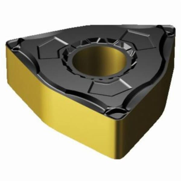 Sandvik Coromant 6434196 T-Max P Turning Insert, ANSI Code: WNMG 432-WL 4325, WNMG Insert, Material Grade: P, 432 Insert, Trigon Shape, 08 Seat, Negative Rake, Neutral Cutting, For Use On Steel, Carbide, Manufacturers Grade: 4325