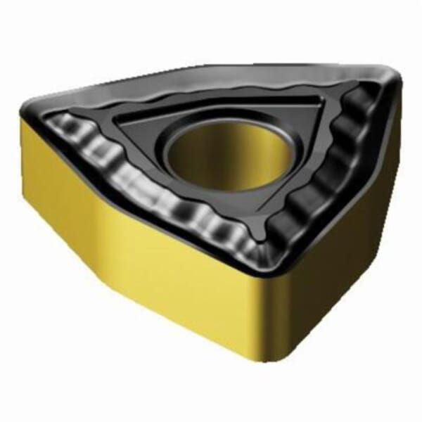 Sandvik Coromant 6434117 T-Max P Turning Insert, ANSI Code: WNMG 333-QM 4325, WNMG Insert, Material Grade: K, P, 333 Insert, Trigon Shape, 06 Seat, Negative Rake, Neutral Cutting, For Use On Cast Iron and Steel, Carbide, Manufacturers Grade: 4325