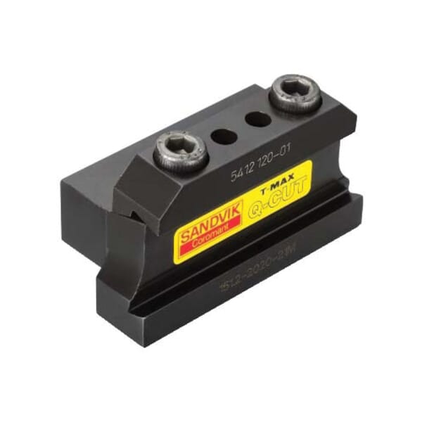 Sandvik Coromant 5756984 T-Max Q-Cut Tool Block, 151.2, 52.5 mm OAH, Neutral Cutting