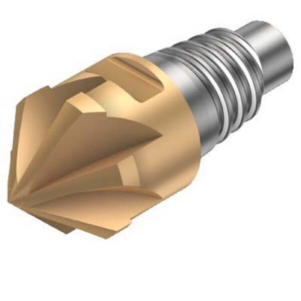 Sandvik Coromant 5758368 CoroMill 316 Exchangeable Medium Length Milling Head, ANSI Code: 316-10CM400-10045G 1030, 316..CM..G Milling Tip Style, Chamfer Mill Milling Tip, Solid Carbide, Manufacturers Grade: 1030, 4 Flutes, Material Grade: K, M, P, S