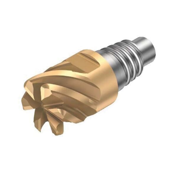 Sandvik Coromant 5758376 CoroMill 316 Exchangeable Medium Length Straight Milling Head, ANSI Code: 316-10FM650-10000L 1030, 316..FM..L (CHW) Milling Tip Style, End Mill Milling Tip, Solid Carbide, Manufacturers Grade: 1030, 6 Flutes