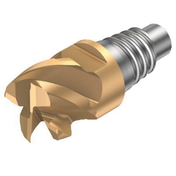 Sandvik Coromant 5758395 CoroMill 316 Exchangeable Medium Length Straight Milling Head, ANSI Code: 316-12SM350-12010P 1030, 316..SM..P Milling Tip Style, End Mill Milling Tip, Solid Carbide, 1 mm Corner Radius, Manufacturers Grade: 1030, 3 Flutes