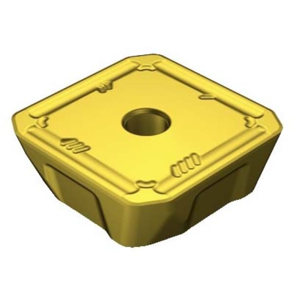 Sandvik Coromant 5759028 CoroMill 360 Milling Insert, ANSI Code: 360L-1906M-MH 2040, 360R/L..M-MH Insert, 1906 Insert, Carbide, Manufacturers Grade: 2040, Squared Shape, Material Grade: M