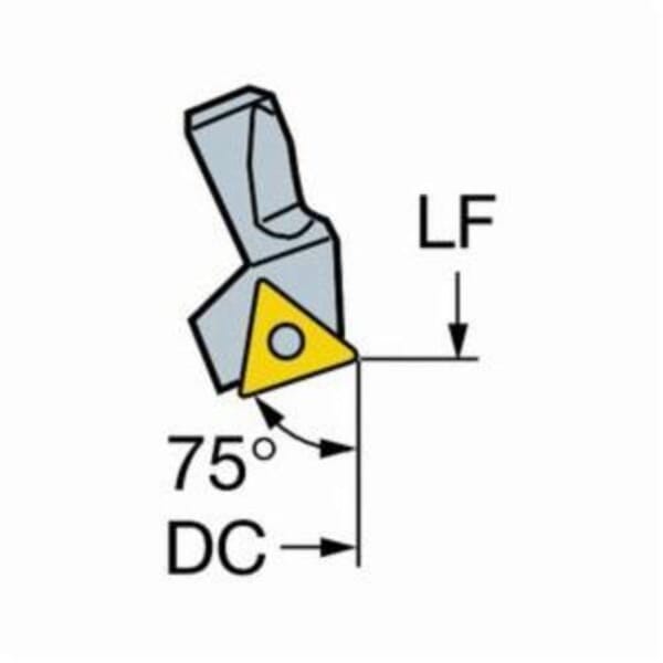Sandvik Coromant 5759631 Boring Cartridge, Right Hand Cutting, 49 mm Dia Bore, Toolholder Application: Fine Boring, TCMT Insert, Boring Head Compatibility: Fine Boring Tool, SZ 2 Cartridge