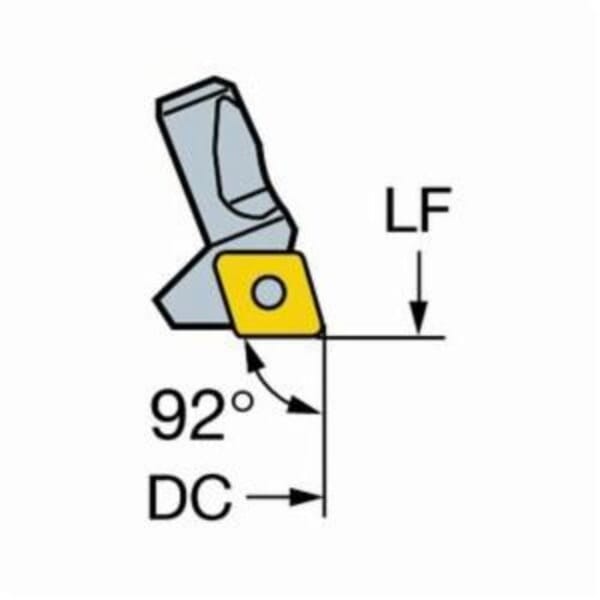 Sandvik Coromant 5759627 Boring Cartridge, Right Hand Cutting, 49 mm Dia Bore, Toolholder Application: Fine Boring, TCMT Insert, Boring Head Compatibility: Fine Boring Tool, SZ 2 Cartridge