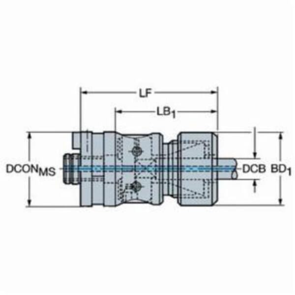 Sandvik Coromant 5759805 Collet Nut, For Use With 392.41060B-100 03 172 A, 392.41060A-63 03 100B, 392.41060B-63 03 165B, 392.41060A-100 03 105 A HSK and A392.4560B-40 03 175 Quick-Change Tapping Chuck