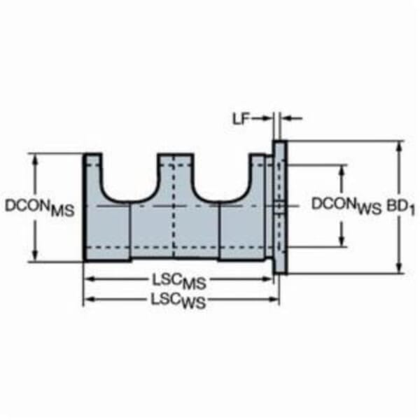 Sandvik Coromant 5761110 Eccentric Sleeve, 2.3622 in L