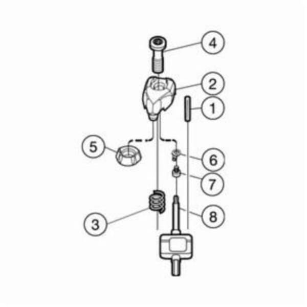Sandvik Coromant 5762769 Clamp Set, Tool Holder Compatibility: DCRNL 20 4DM1, DDQNR 16 4D T-Max P Shank Tool, C4-DSSNL-27042-12-2 and C6-DDJNL-45065-15-2 T-Max Cutting Unit, 5412 032 Clamp