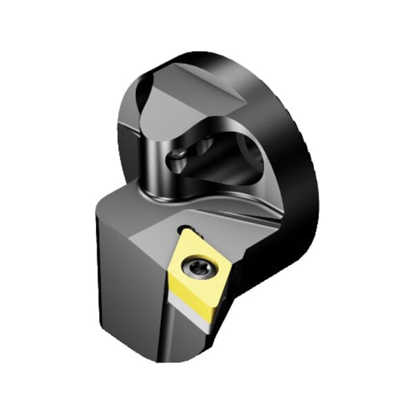 Sandvik Coromant 6347227 CoroTurn 107 Cutting Unit Head With Precision Coolant, 40 System, 32 mm L Head/Projection, Left Hand Cutting, Insert Compatibility: DCMT 11T308, 35.8 mm OAL, Internal