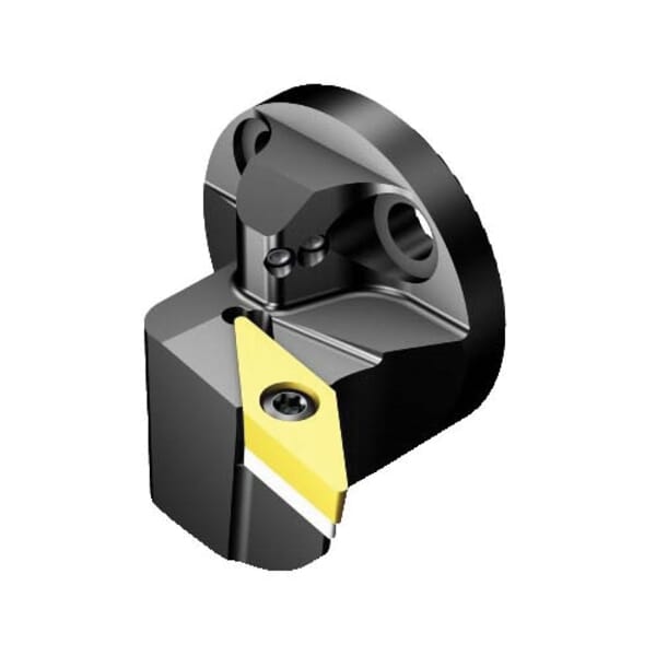 Sandvik Coromant 5764415 CoroTurn 107 Cutting Unit Head With Internal Coolant, 25 mm System, 22 mm L Head/Projection, Right Hand Cutting, Insert Compatibility: VBMT 160408, 25.9 mm OAL, Internal