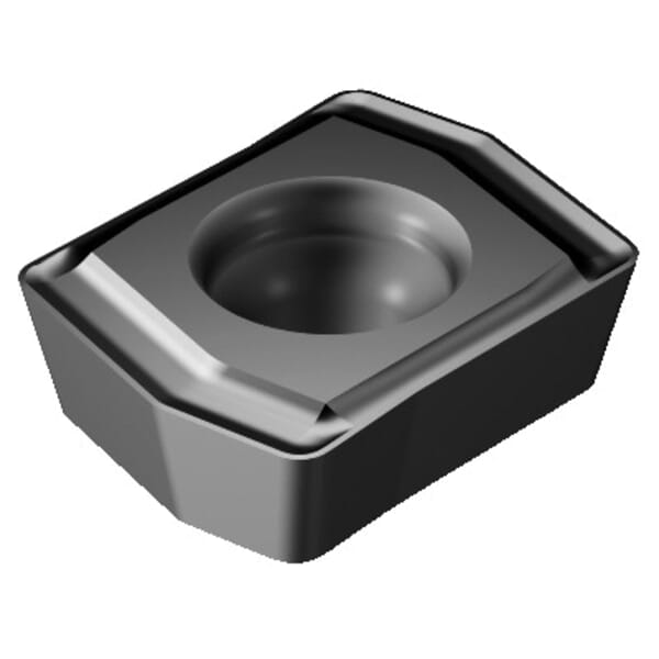 Sandvik Coromant 6770724 CoroDrill 880 Drilling Insert, ANSI Code: 880-01 02 W04H-P-GR 4344, Rectangle Shape, 0102W04 Insert, 880-01..P-GR Insert, 0.0866 in THK, 0.1889 in Inscribed Circle, High Feed, Asymmetrical Point, Manufacturers Grade: 4344