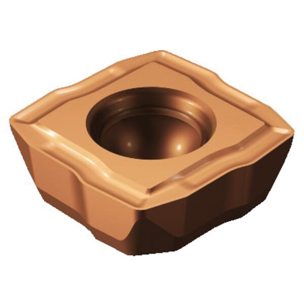 Sandvik Coromant 5765749 CoroDrill 880 Drilling Insert, ANSI Code: 880-05 03 05H-C-GM 1044, Squared Shape, Material Grade: H, K, M, N, P, S, 50305 Insert, 880..C-GM Insert, 0.1181 in THK, 0.3307 in Inscribed Circle, Medium Feed, Asymmetrical Point