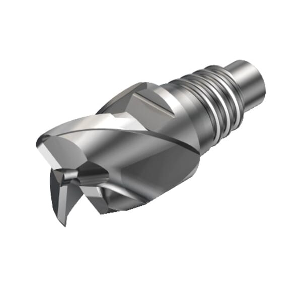 Sandvik Coromant 5782692 CoroMill 316 Exchangeable Medium Length Straight Milling Head, ANSI Code: 316-10SM345-10010A H10F, 316..SM..A Milling Tip Style, End Mill Milling Tip, Solid Carbide, 1 mm Corner Radius, Manufacturers Grade: H10F, 3 Flutes
