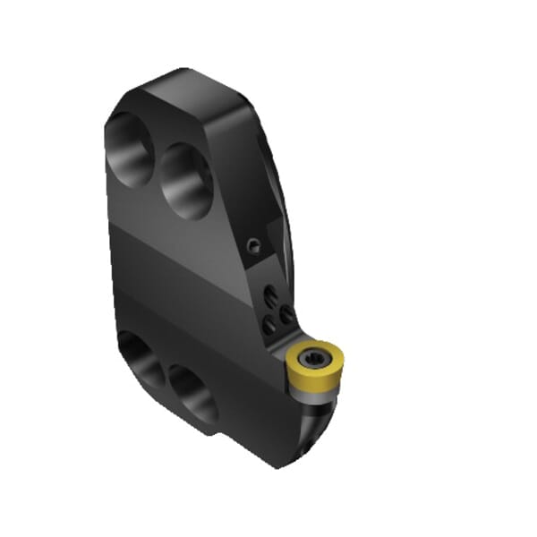 Sandvik Coromant 5923426 CoroTurn 107 Cutting Unit Head With Precision Coolant, 70 mm System, 18 mm L Head/Projection, Left Hand Cutting, Insert Compatibility: RCMT 1204M0, 25.8 mm OAL, Internal