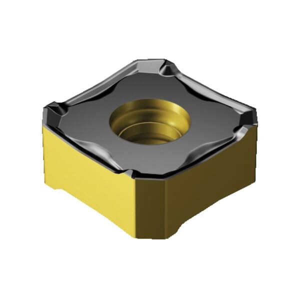 Sandvik Coromant 6428127 CoroMill 345 Milling Insert, ANSI Code: 345R-1305M-KH 3330, 345R/L..M-KH Insert, 1305 Insert, Carbide, Manufacturers Grade: 3330, Squared Shape, Material Grade: K