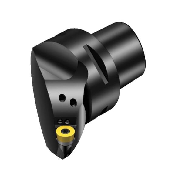 Sandvik Coromant 5907952 CoroTurn 107 Cutting Unit Head With Precision Coolant, C5 System, 60 mm L Head/Projection, Left Hand Cutting, Insert Compatibility: RCMT 1204M0, 90 mm OAL, External