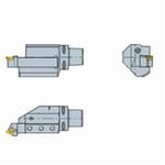 Sandvik Coromant 5729792 Coromant Capto to Rectangular Shank Right Hand Adapter, 7.4015 in OAL