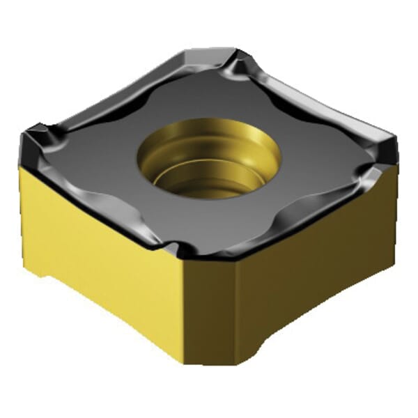 Sandvik Coromant 6428128 CoroMill 345 Milling Insert, ANSI Code: 345R-1305M-KL 3330, 345R/L..M-KL Insert, 1305 Insert, Carbide, Manufacturers Grade: 3330, Squared Shape, Material Grade: K