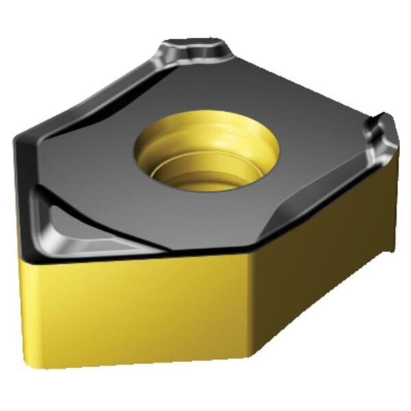 Sandvik Coromant 5910466 CoroMill 345 Milling Insert, ANSI Code: 345N-1305E-KW8 3220, 345N-KW8 Insert, 1305 Insert, Carbide, Manufacturers Grade: 3220, Squared Shape, Material Grade: K