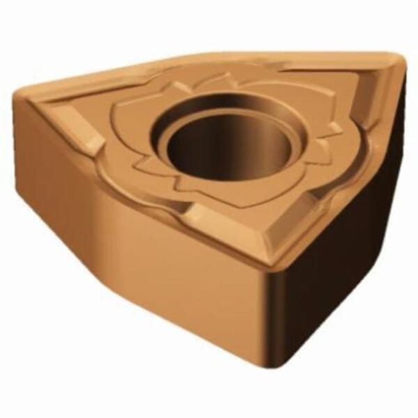 Sandvik Coromant 5915133 T-Max P Turning Insert, ANSI Code: WNMG 433-SM 1125, WNMG Insert, Material Grade: M, S, 433 Insert, Trigon Shape, 08 Seat, Negative Rake, Neutral Cutting, For Use On Stainless Steel, Heat Resistant Super Alloys and Titanium