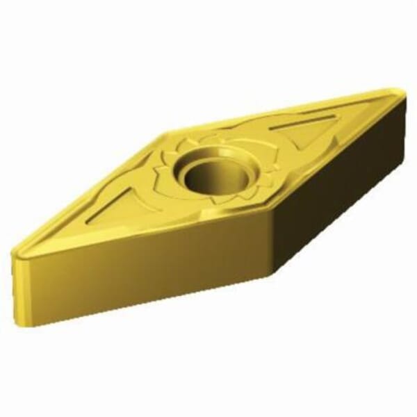 Sandvik Coromant 5915144 T-Max P 2-Sided Basic Shape Turning Insert, ANSI Code: VNMG 332-SM S05F, VNMG Insert, Material Grade: S, 332 Insert, Diamond Shape, 16 Seat, Negative Rake, Neutral Cutting, For Use On Heat Resistant Super Alloys, Carbide