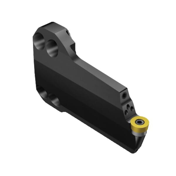 Sandvik Coromant 5923429 CoroTurn 107 Cutting Unit Head With Precision Coolant, 70 mm System, 16.993 mm L Head/Projection, Right Hand Cutting, Insert Compatibility: RCMT 1204M0, 24.793 mm OAL
