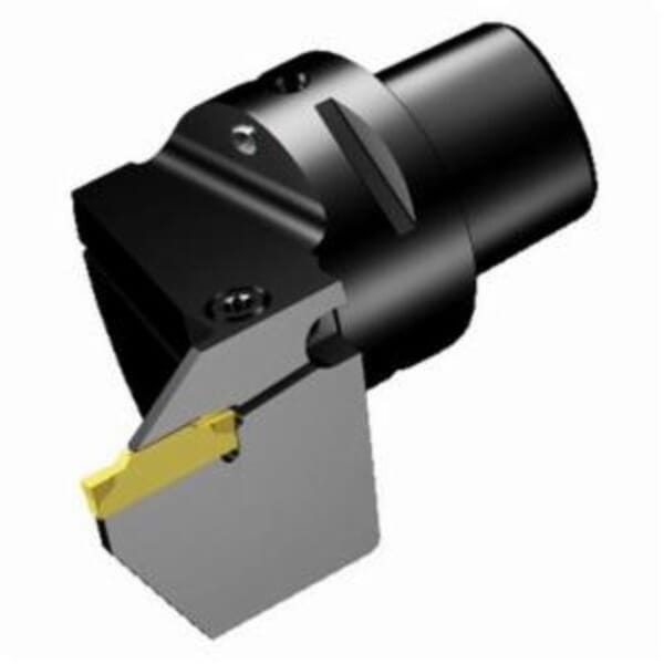 Sandvik Coromant 5727842 CoroCut 1-2 Modular Grooving Cutting Unit Head With Through Coolant, C4 System, Right Hand Cutting, C4-RF123 Modular Head, N123D2 Insert, Insert Compatibility: N123D2-0150- CM