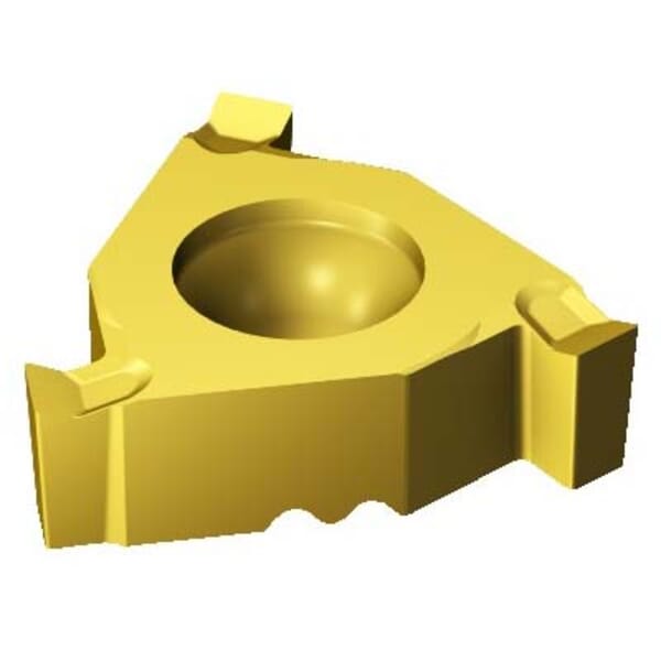 Sandvik Coromant 5910842 CoroThread 254 Grooving Insert, ANSI Code: 254RG-22CC01-315 1135, Triangular Shape, 254 Insert, 22 Insert, Right Hand Cutting, 3.15 mm W Cutting, Manufacturers Grade: 1135, PVD-TiCrAlN+TiN Coated, Material Grade: K, M, N, P, S