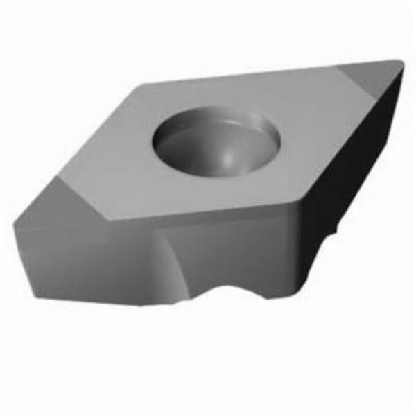 Sandvik Coromant 5983710 CoroTurn TR 1-Sided Basic Shape Turning Insert, ANSI Code: TR-DC1308S01020F 7025, TR-DC Insert, Material Grade: H, 1308 Insert, Rhombic Shape, 13 Seat, Positive Rake, Neutral Cutting, For Use On Hardened Steel, Carbide