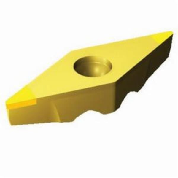 Sandvik Coromant 5983715 CoroTurn TR 1-Sided Basic Shape Turning Insert, ANSI Code: TR-VB1304S01020F 7015, TR-VB Insert, Material Grade: H, 1304 Insert, Rhombic Shape, 13 Seat, Positive Rake, Neutral Cutting, For Use On Hardened Steel, Carbide