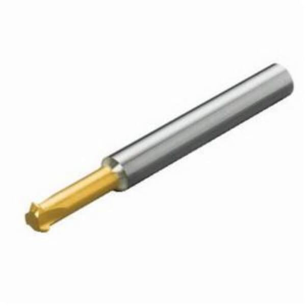 Sandvik Coromant 6010150 CoroMill 326 End Mill, 4.6 mm Dia Cutter, 0.6 mm Length of Cut, 3 Flutes, 6.35 mm Dia Shank, 68 mm OAL, PVD-(TiAl)N+TiN Coated