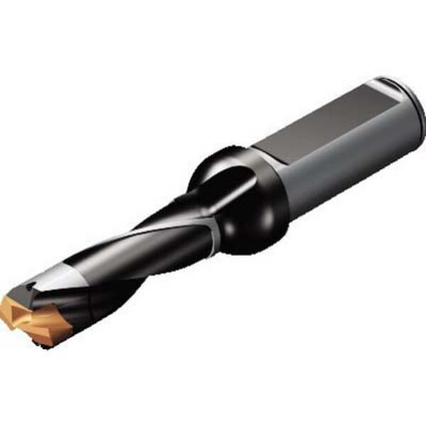 Sandvik Coromant 6035716 CoroDrill 870 Exchangeable Tip Drill, 17 to 17.99 mm Drill, 126 mm OAL, 3.168XD Drill Depth by Dia Ratio, 19.05 mm Dia Shank