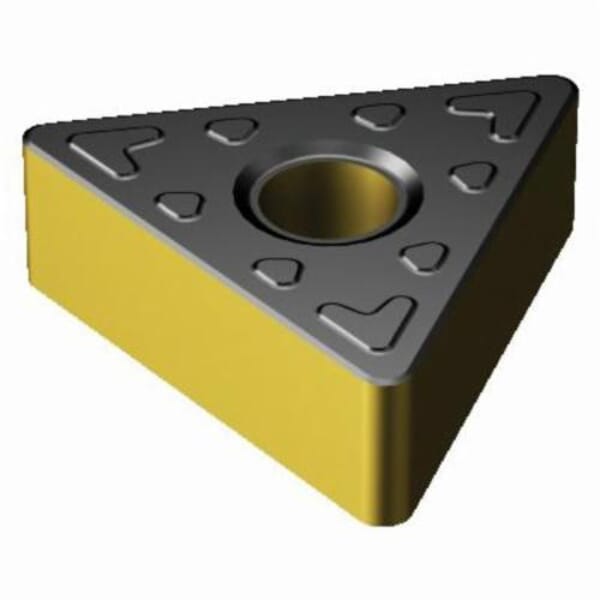 Sandvik Coromant 6042801 T-Max P Basic Shape Turning Insert, ANSI Code: TNMG 333-KRR 3210, TNMG Insert, Material Grade: K, 333 Insert, Triangular Shape, 16 Seat, Negative Rake, Neutral Cutting, For Use On Cast Iron, Carbide, Manufacturers Grade: 3210