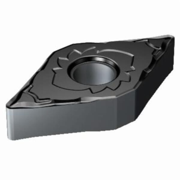 Sandvik Coromant 6066620 T-Max P Turning Insert, ANSI Code: DNMG 332-SF 1105, DNMG Insert, Material Grade: M, S, 332 Insert, Rhombic Shape, 11 Seat, Negative Rake, Neutral Cutting, For Use On Stainless Steel, Heat Resistant Super Alloys and Titanium