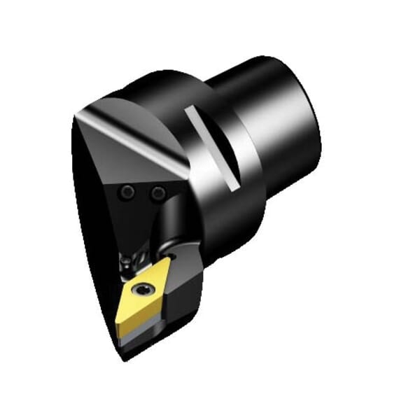 Sandvik Coromant 6066656 CoroTurn 107 Cutting Unit Head With Precision Coolant, C4 System, 50 mm L Head/Projection, Right Hand Cutting, Insert Compatibility: VBMT 160408, 74 mm OAL, External