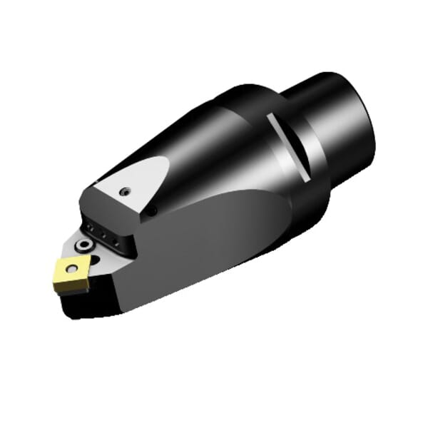 Sandvik Coromant 6066662 T-Max P Cutting Unit Head With Precision Coolant, C5 System, 115 mm L Head/Projection, Neutral Cutting, Insert Compatibility: CNMG 120408, 145 mm OAL, External