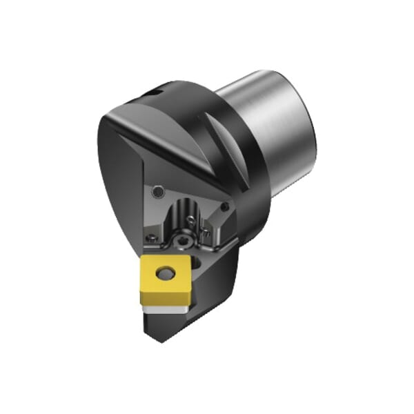 Sandvik Coromant 6066653 T-Max P Cutting Unit Head With Precision Coolant, C4 System, 50.32 mm L Head/Projection, Left Hand Cutting, Insert Compatibility: SNMG 120408, 74.32 mm OAL, External