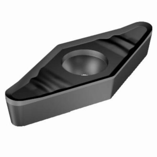 Sandvik Coromant 6075408 CoroTurn 107 1-Sided Basic Shape Turning Insert, ANSI Code: VCGX 331-AL 1105, VCGX Insert, Material Grade: M, S, 331 Insert, Rhombic Shape, 16 Seat, Positive Rake, Neutral Cutting, Carbide, Manufacturers Grade: 1105