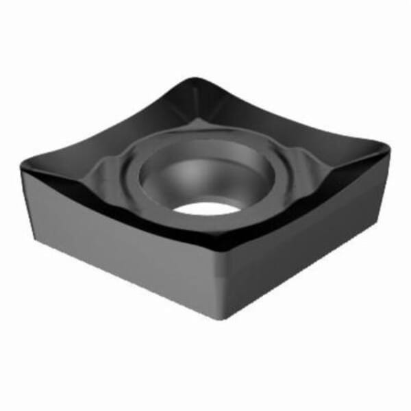 Sandvik Coromant 6075414 CoroTurn 107 Turning Insert, ANSI Code: CCGX 3(2.5)1-AL 1105, CCGX Insert, Material Grade: M, S, 3(2.5)1 Insert, Diamond Shape, 09 Seat, Positive Rake, Neutral Cutting, Carbide, Manufacturers Grade: 1105