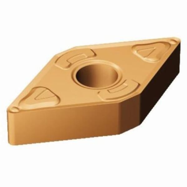 Sandvik Coromant 6136007 T-Max P Turning Insert, ANSI Code: DNMG 432-XF GC15, DNMG Insert, Material Grade: M, S, 432 Insert, Rhombic Shape, 15 Seat, Negative Rake, Neutral Cutting, For Use On Stainless Steel, Heat Resistant Super Alloys and Titanium