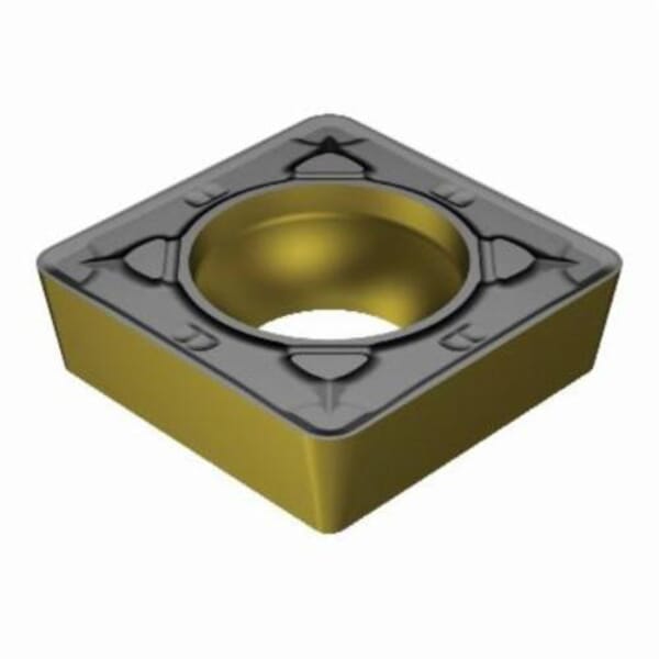 Sandvik Coromant 5749448 CoroTurn 107 Turning Insert, ANSI Code: SCMT 433-KR 3205, SCMT Insert, Material Grade: K, 433 Insert, Squared Shape, 12 Seat, Positive Rake, Neutral Cutting, For Use On Cast Iron, Carbide, Manufacturers Grade: 3205