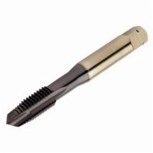Sandvik Coromant 6182547 E049 CoroTap 200 Spiral Point Tap, Right Hand Cutting, M12x1.75 Thread, Plug Chamfer, 3 Flutes, PVD TiAlN Coated, HSS-PM