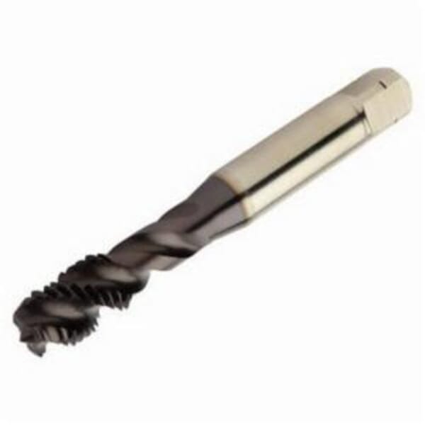 Sandvik Coromant 6182594 CoroTap 300 E050 Spiral Flute Tap, Right Hand Cutting, M6x1 Thread, Semi-Bottoming Chamfer, Right Hand Flute Direction, 3 Flutes, PVD Coated, HSS-PM