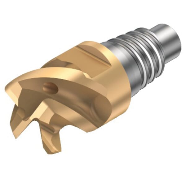 Sandvik Coromant 6223868 CoroMill 316 Exchangeable Medium Length Straight Milling Head, ANSI Code: 316-10SM450C10015P 1030, 316..SM..C..P Milling Tip Style, End Mill Milling Tip, Solid Carbide, 1.5 mm Corner Radius, Manufacturers Grade: 1030, 4 Flutes